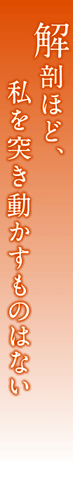 解剖ほど、私を突き動かすものはない